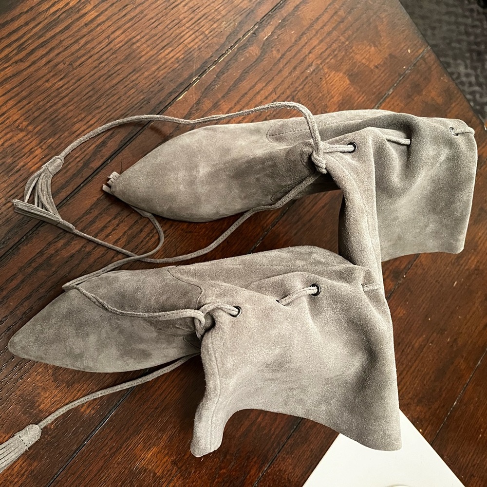 Suede booties - Picture 2 of 7